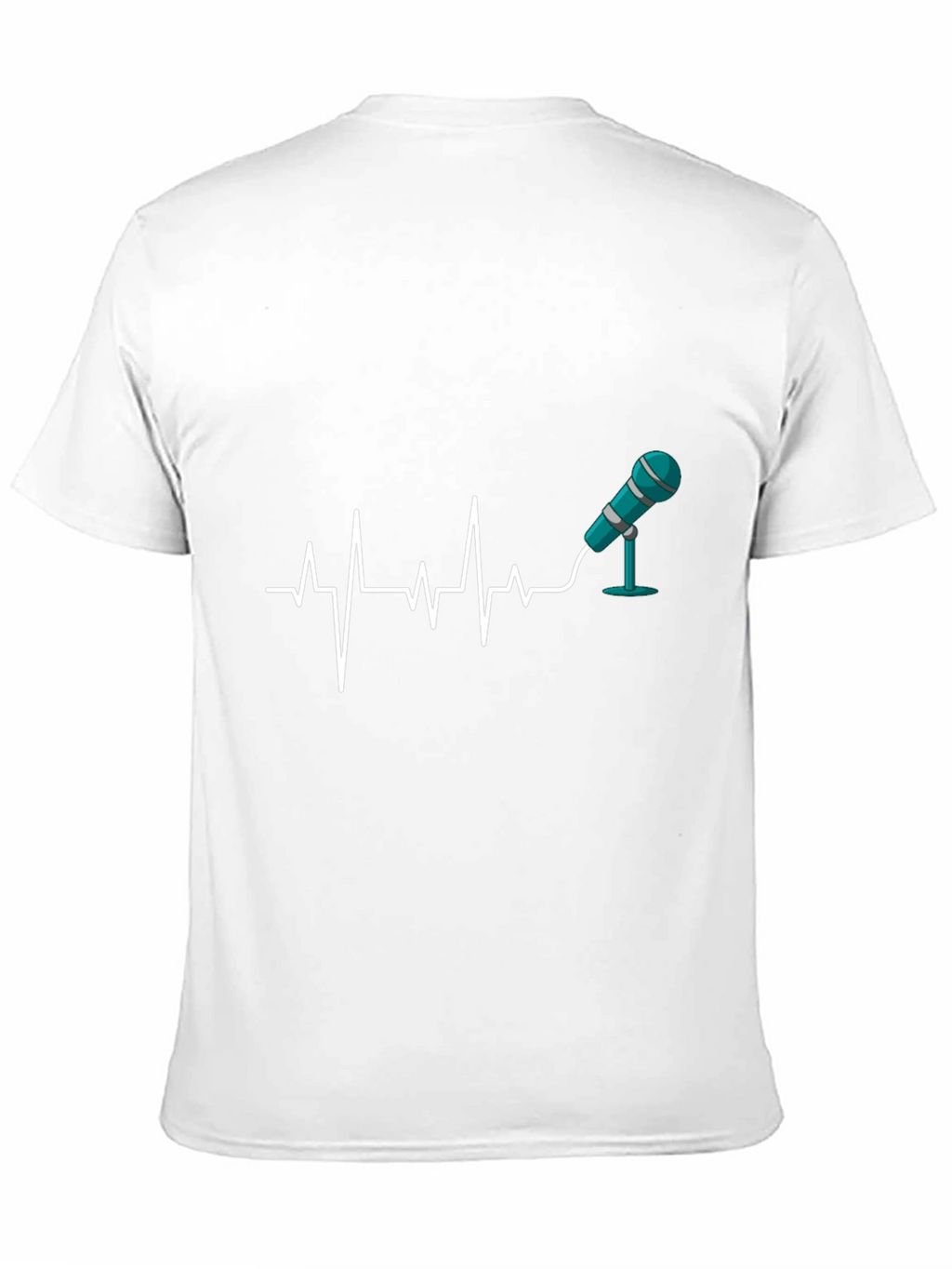 Heartbeat Microphone Black T-Shirt