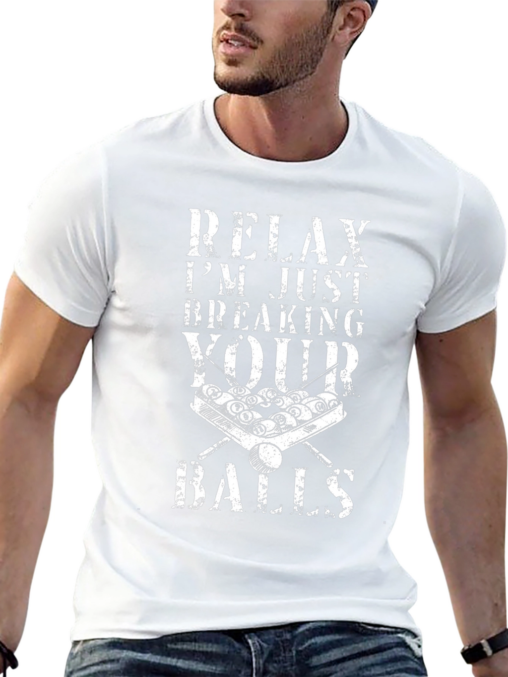Relax Breaking Balls Graphic T-Shirt