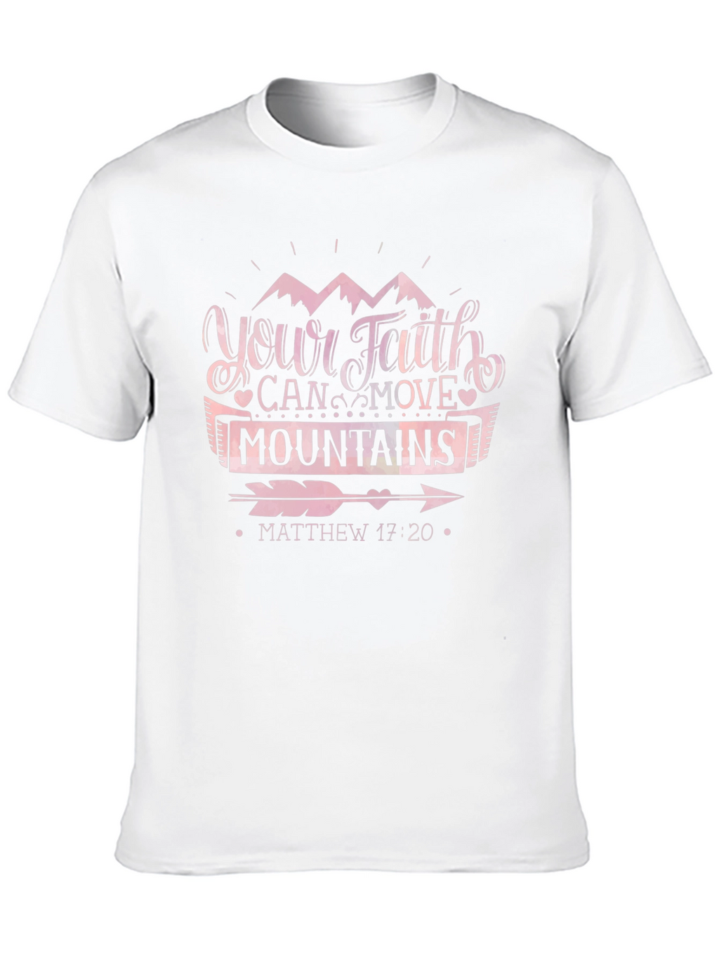 Faith Can Move Mountains Black T-Shirt