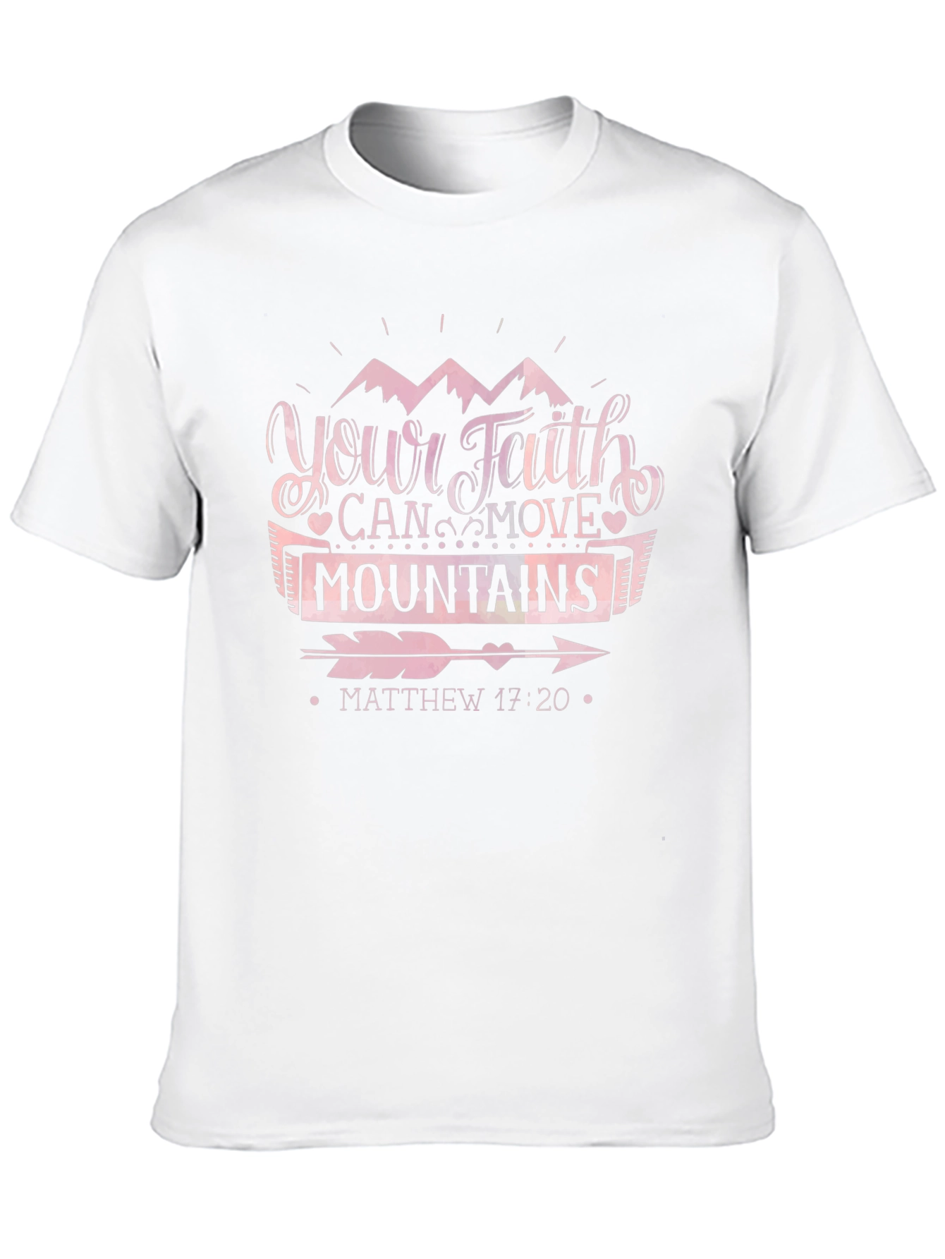 Faith Can Move Mountains Black T-Shirt