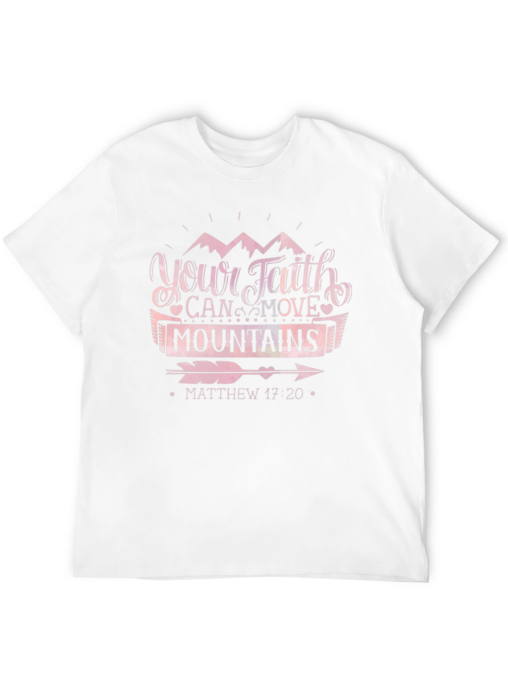 Faith Can Move Mountains Black T-Shirt