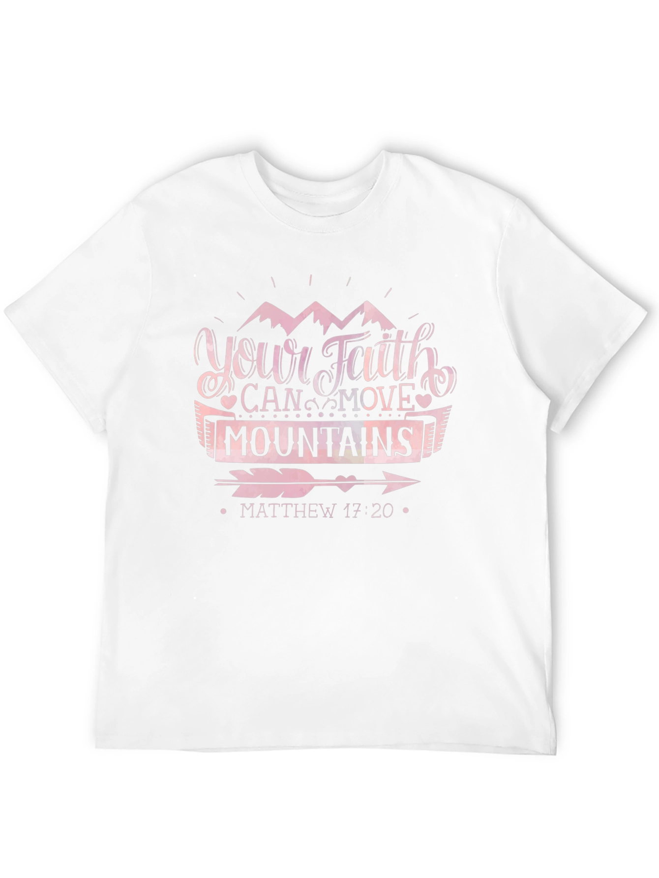 Faith Can Move Mountains Black T-Shirt