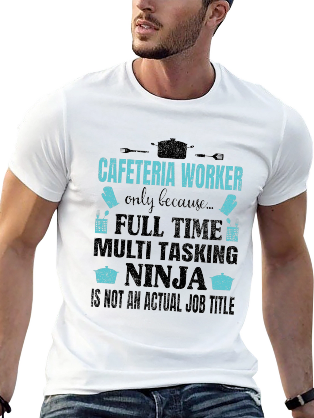 Cafeteria Worker Ninja T-Shirt