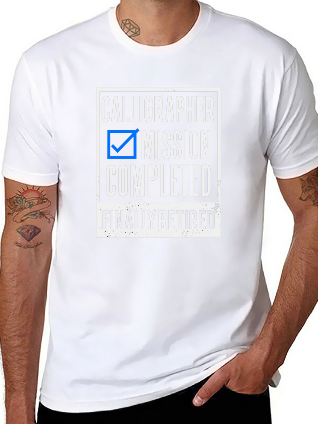Calligrapher Retirement T-Shirt - Mission Completed