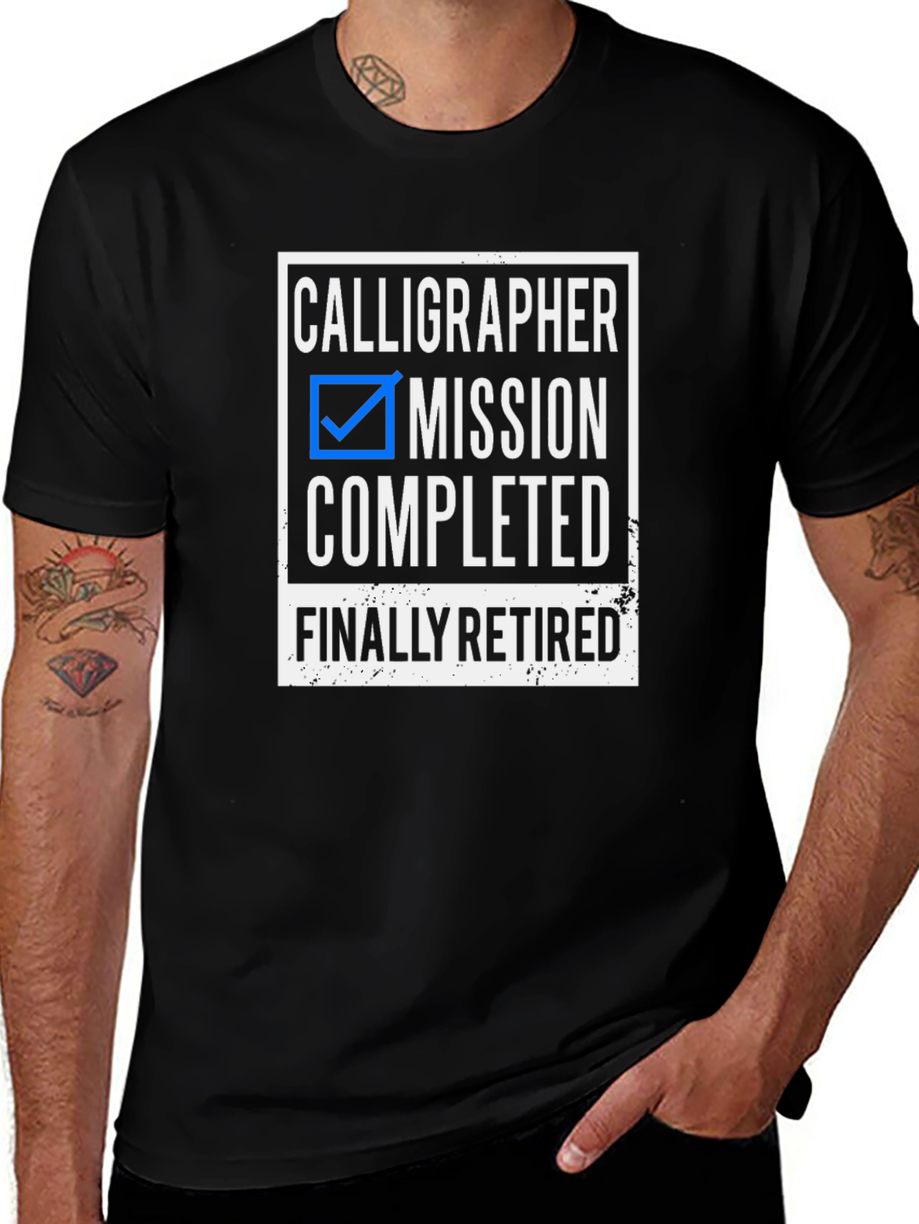 Calligrapher Retirement T-Shirt - Mission Completed