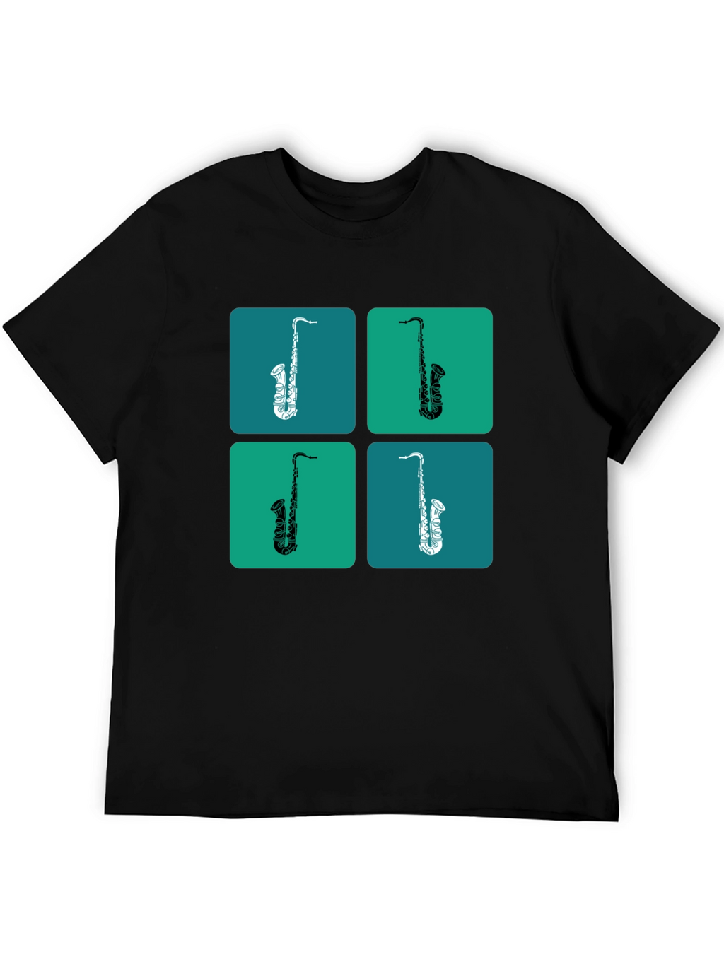 Saxophone Pop Art Graphic Tee