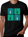 Saxophone Pop Art Graphic Tee