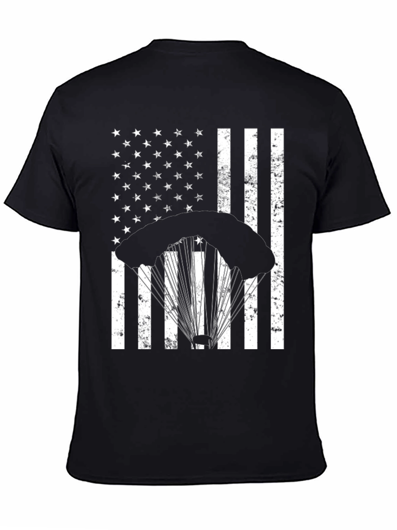 Parachute American Flag T-Shirt