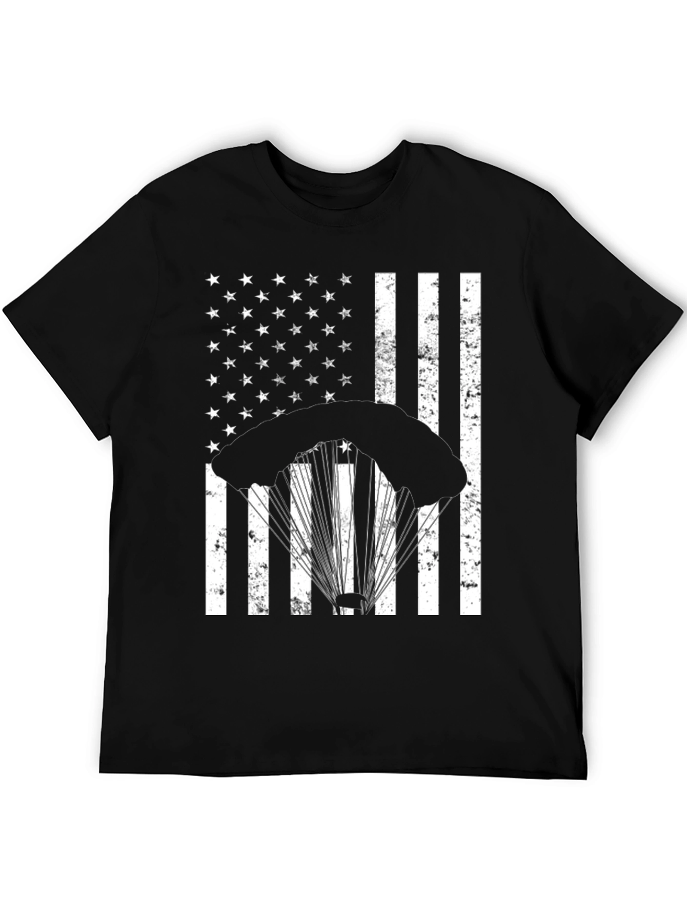 Parachute American Flag T-Shirt