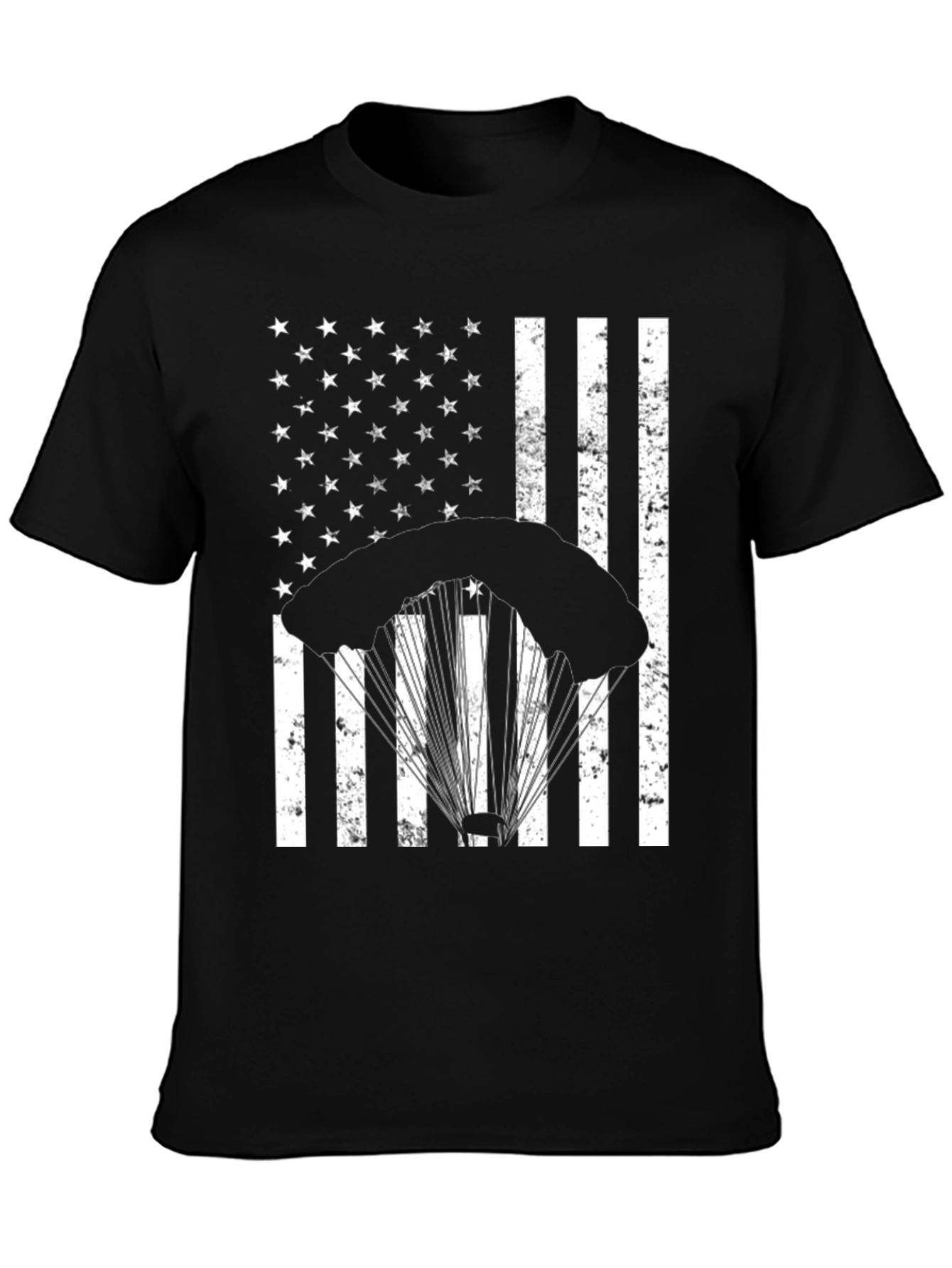 Parachute American Flag T-Shirt