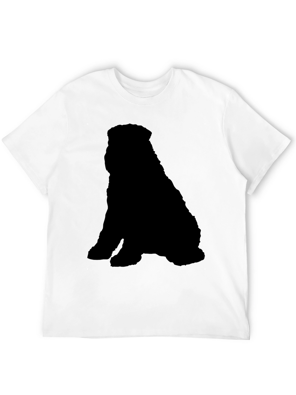 Black Dog Silhouette T-Shirt - Casual & Stylish