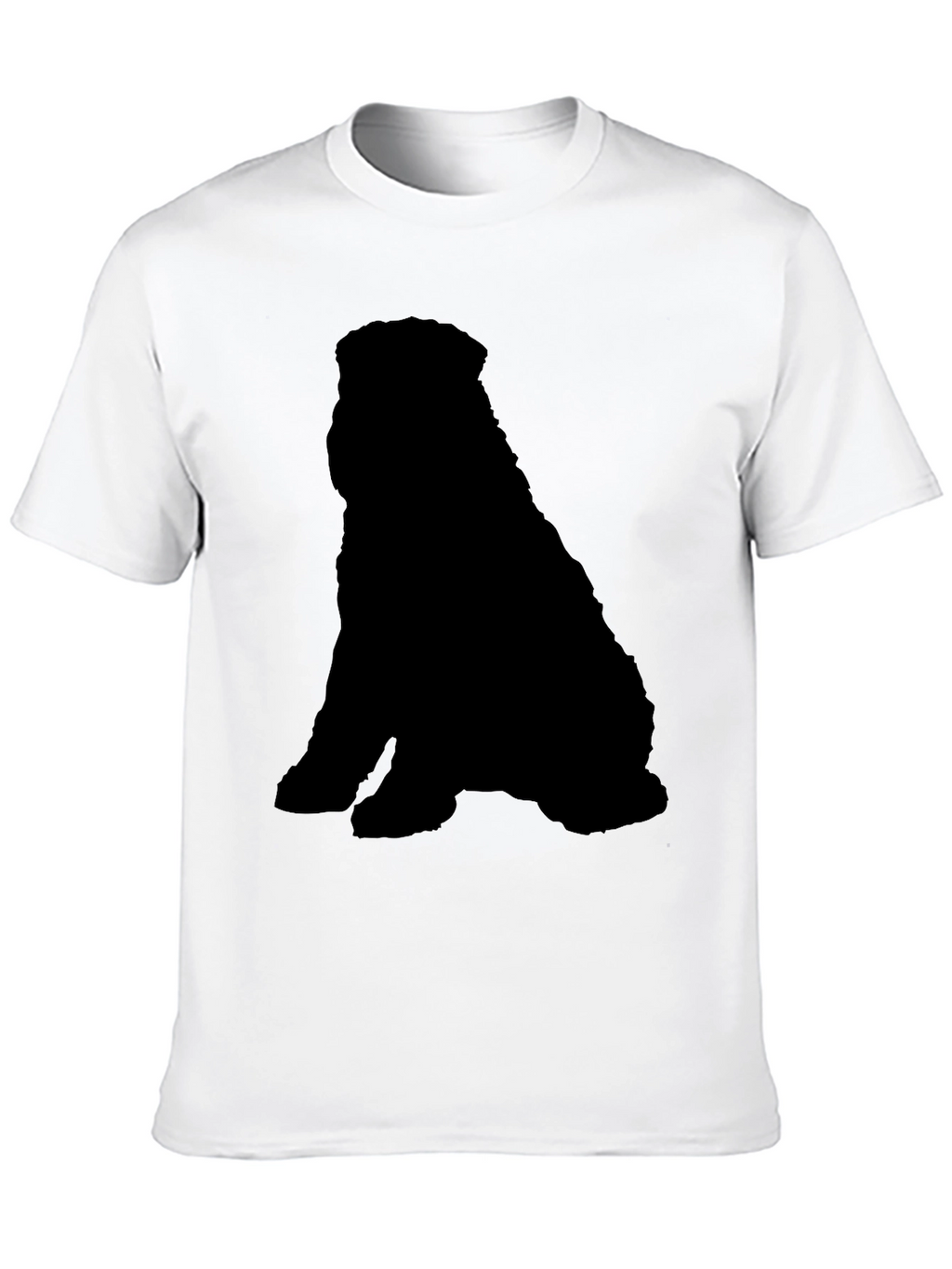 Black Dog Silhouette T-Shirt - Casual & Stylish