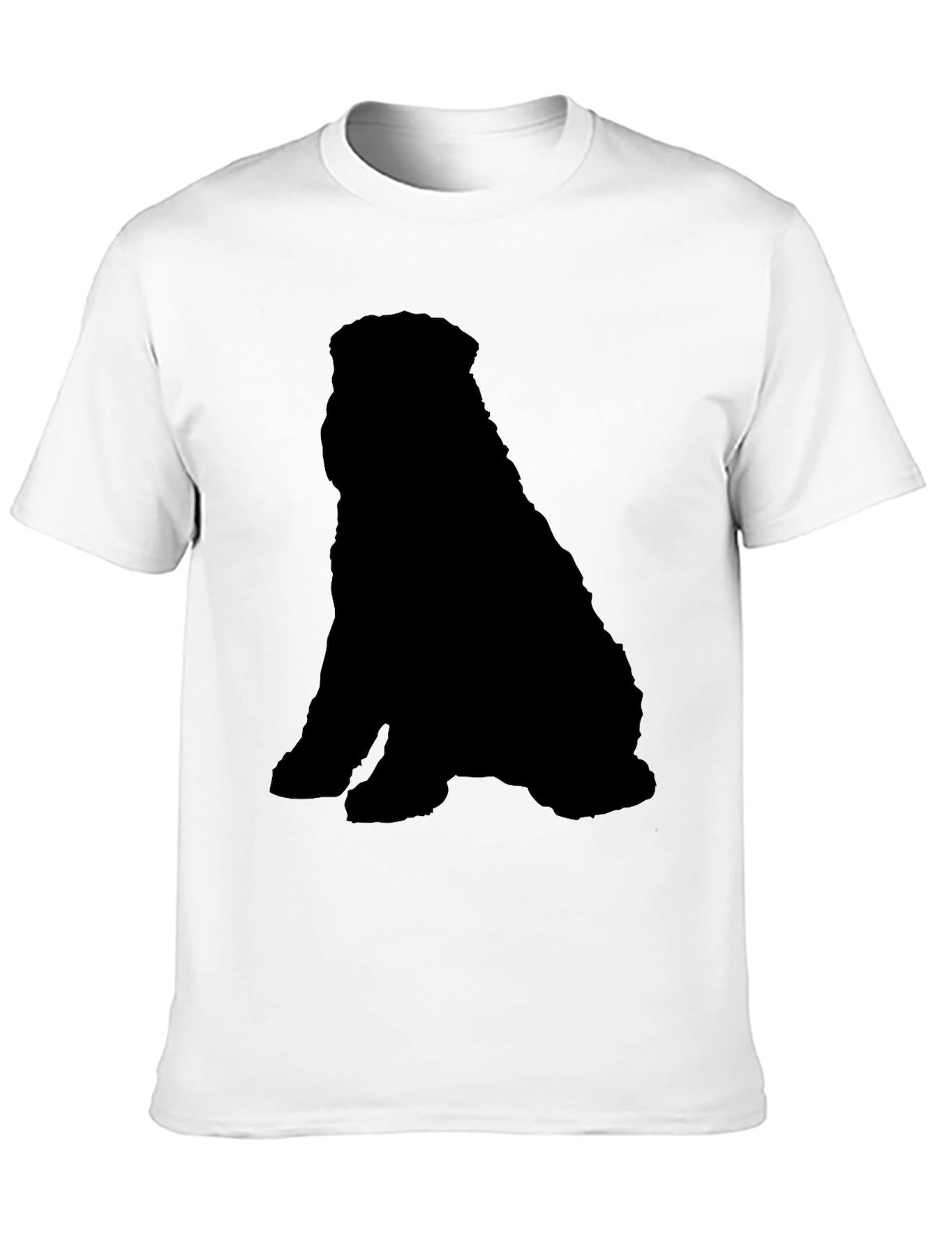 Black Dog Silhouette T-Shirt - Casual & Stylish