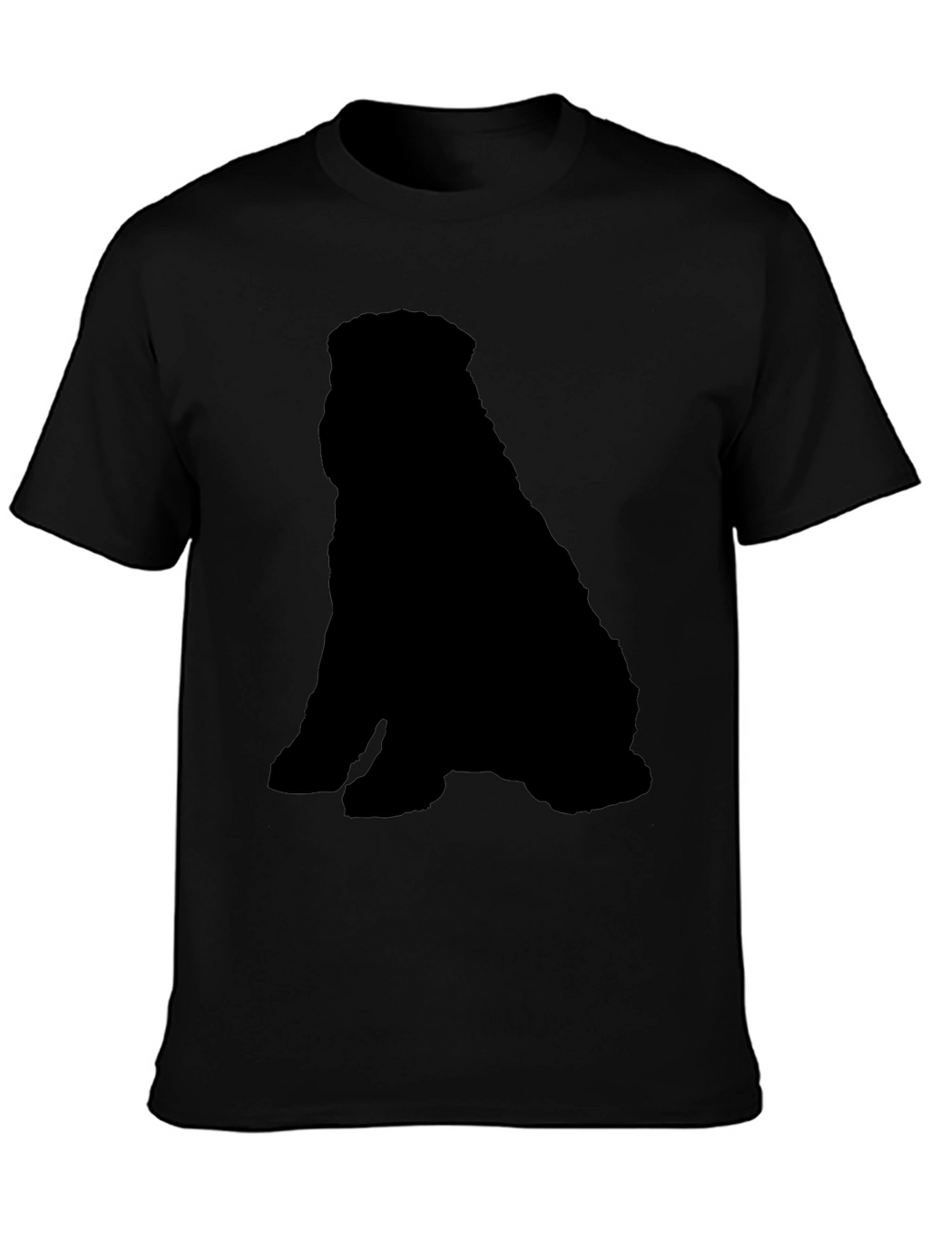 Black Dog Silhouette T-Shirt - Casual & Stylish