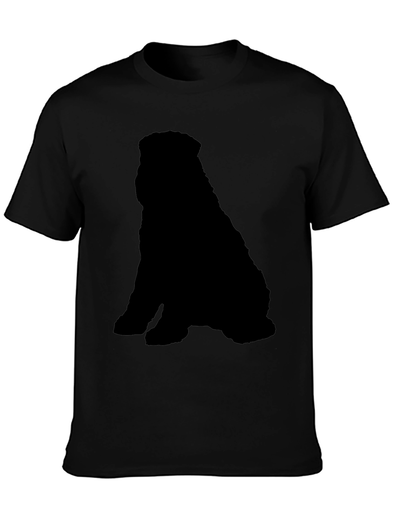 Black Dog Silhouette T-Shirt - Casual & Stylish