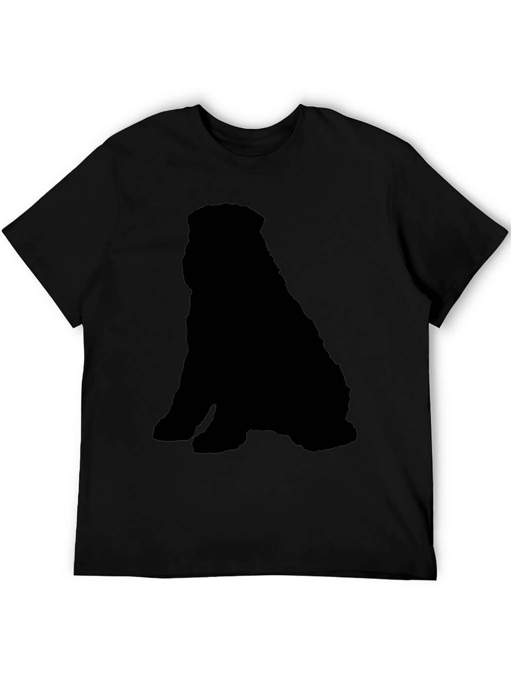 Black Dog Silhouette T-Shirt - Casual & Stylish