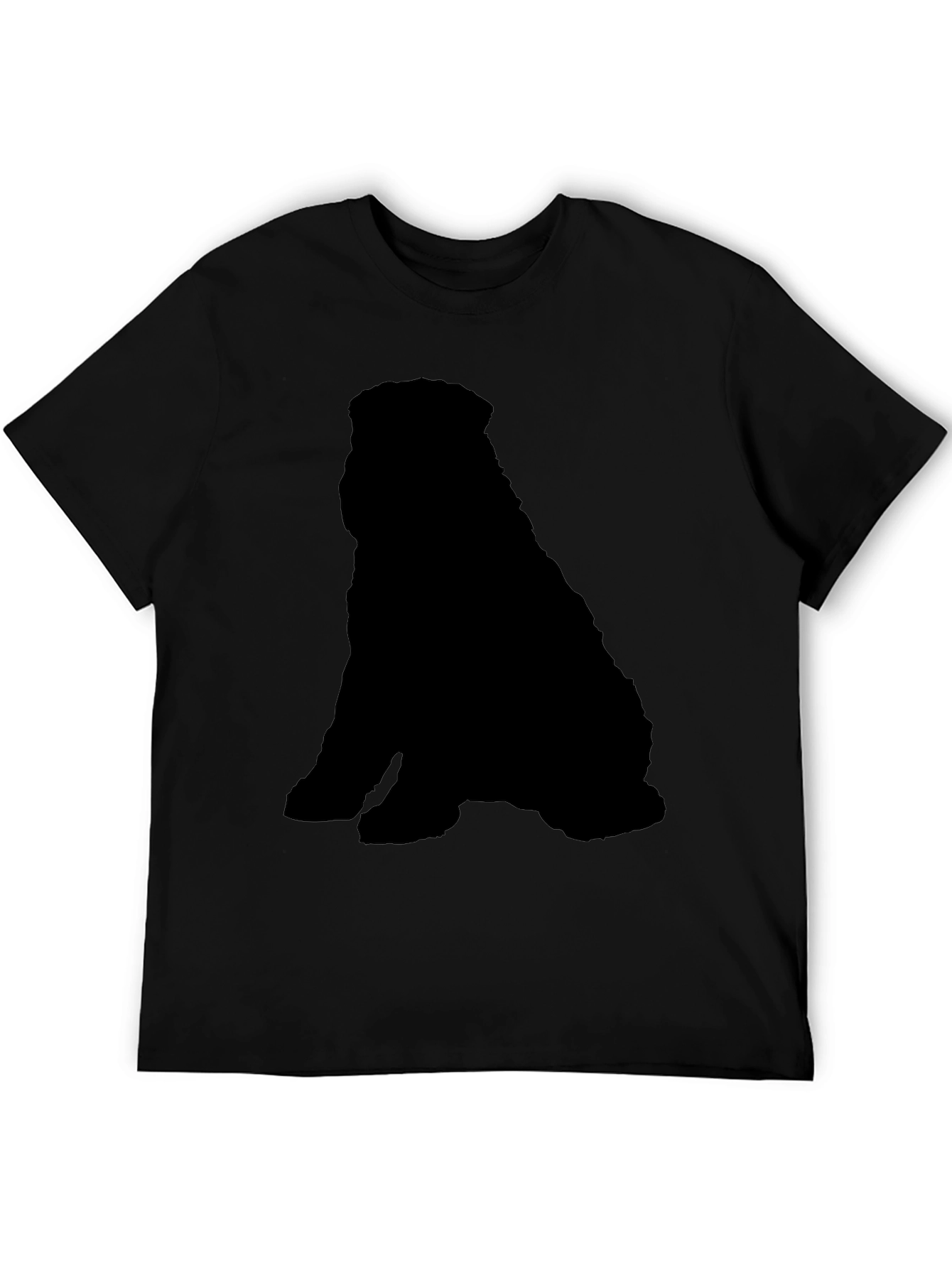Black Dog Silhouette T-Shirt - Casual & Stylish