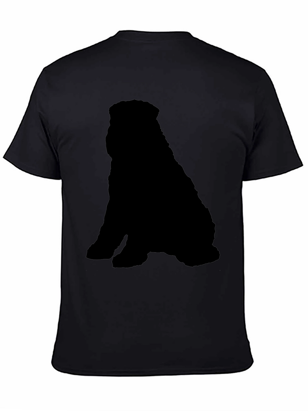 Black Dog Silhouette T-Shirt - Casual & Stylish