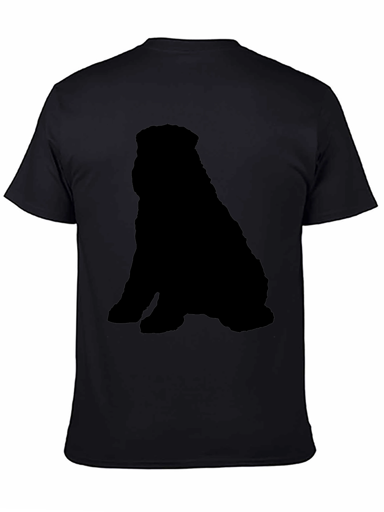 Black Dog Silhouette T-Shirt - Casual & Stylish