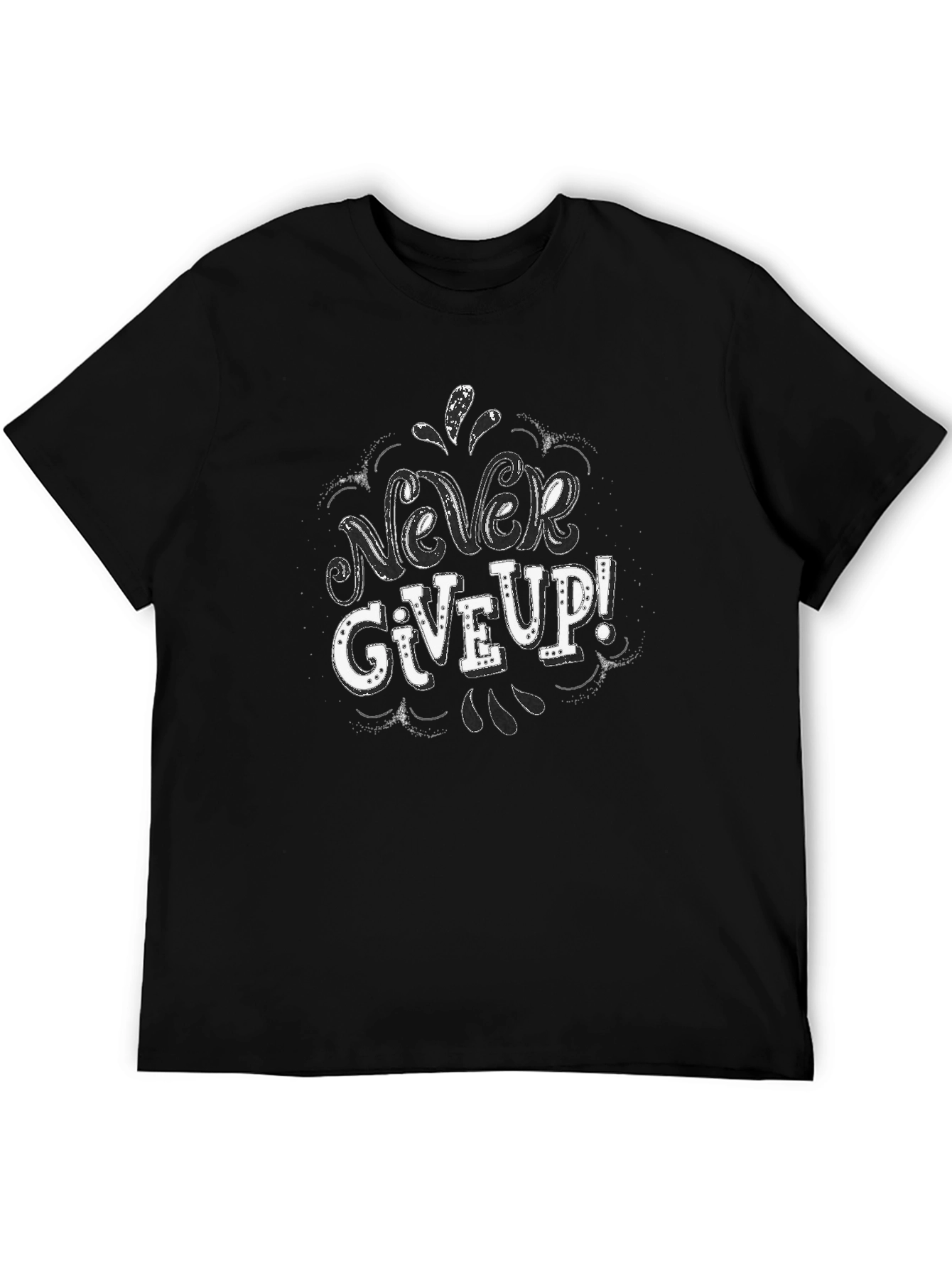 Never Give Up Graphic T-Shirt - Motivational Tee