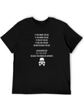 Humorous Graphic Print T-Shirt - Die Anyways