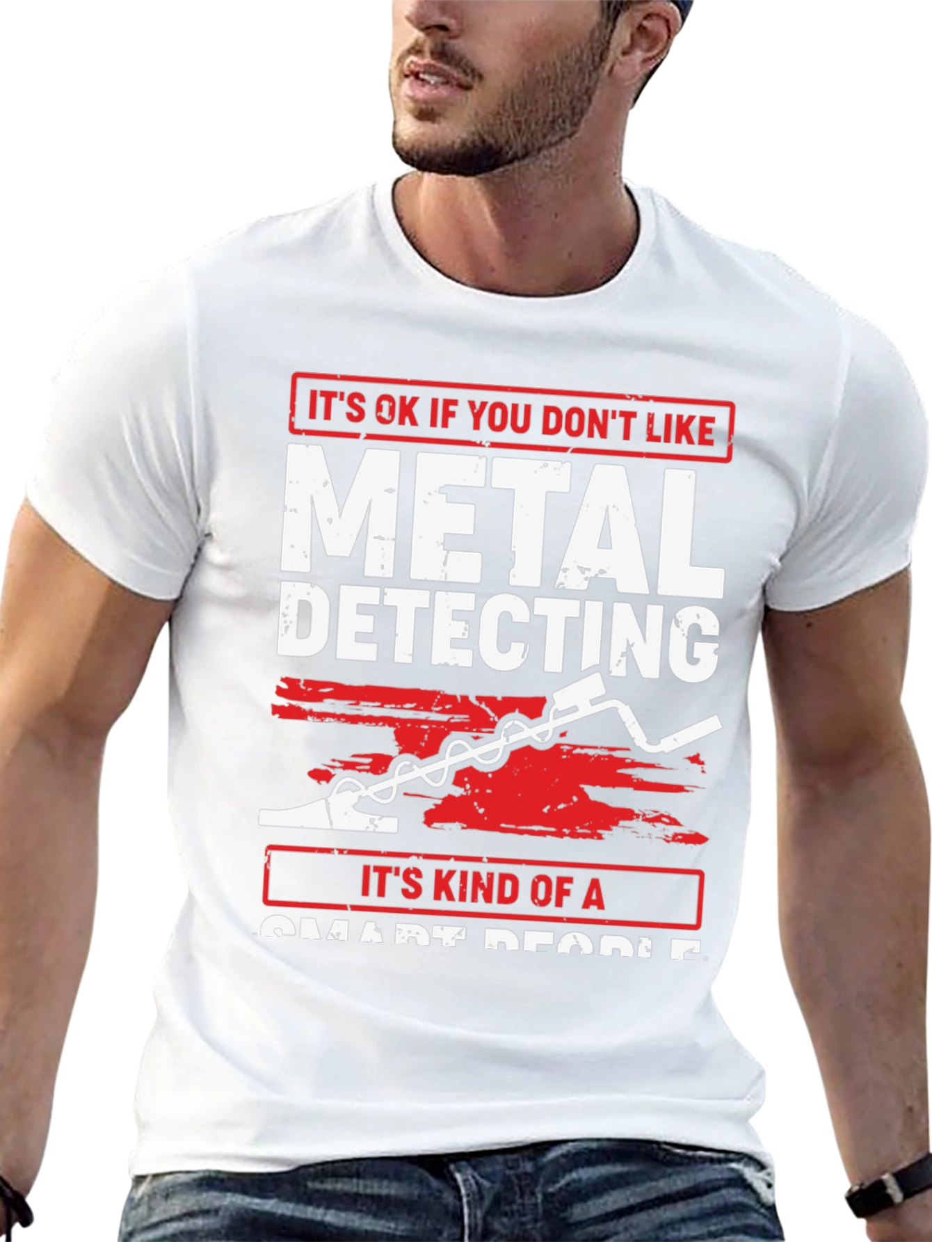 Metal Detecting Smart People Graphic T-Shirt