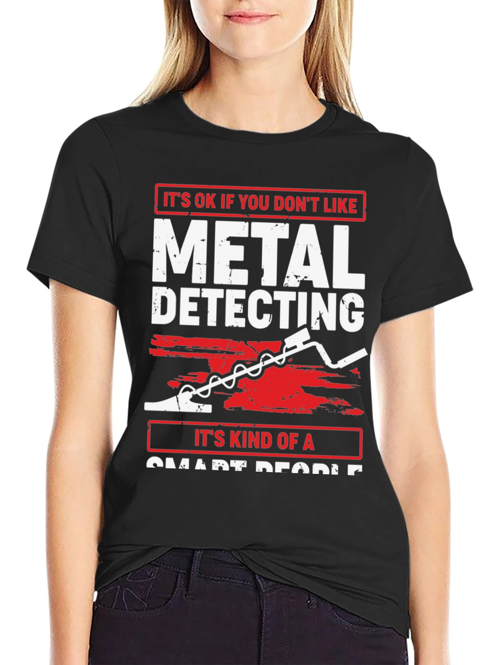 Metal Detecting Smart People Graphic T-Shirt
