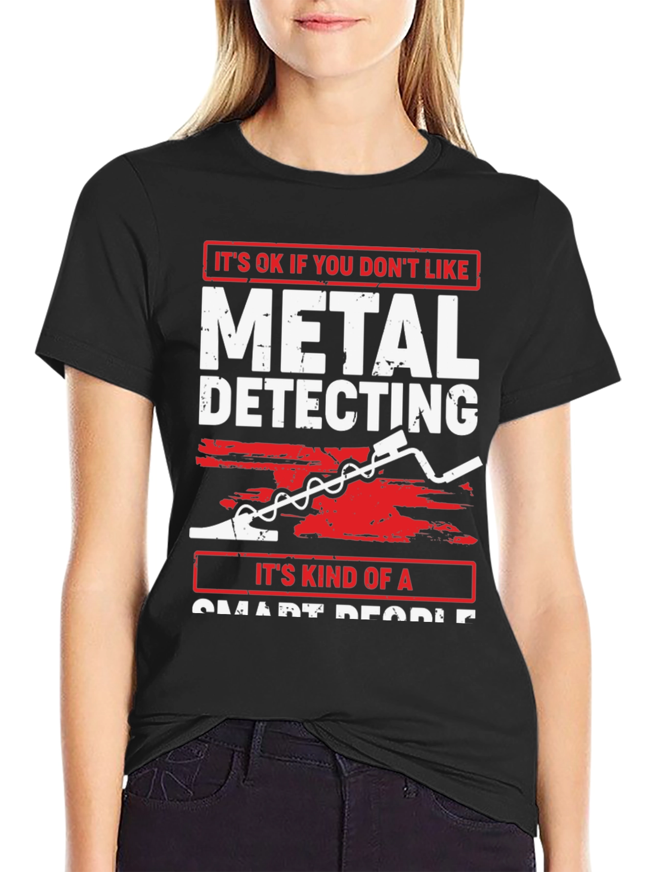 Metal Detecting Smart People Graphic T-Shirt