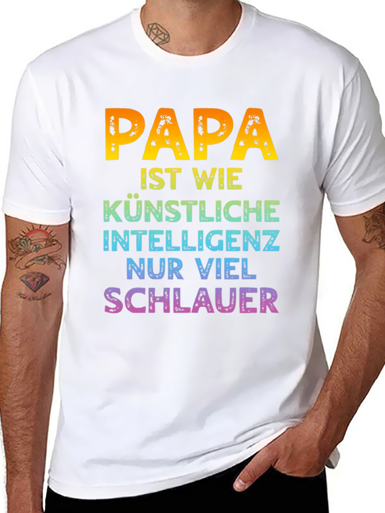 Papa is Smart T-Shirt