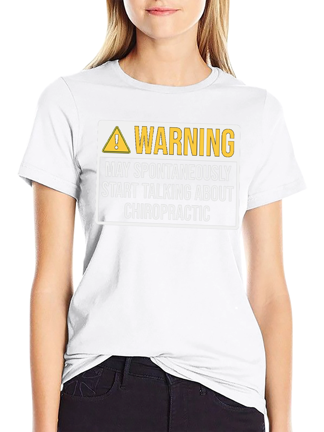 Chiropractic Warning T-Shirt Funny Chiropractor Gift