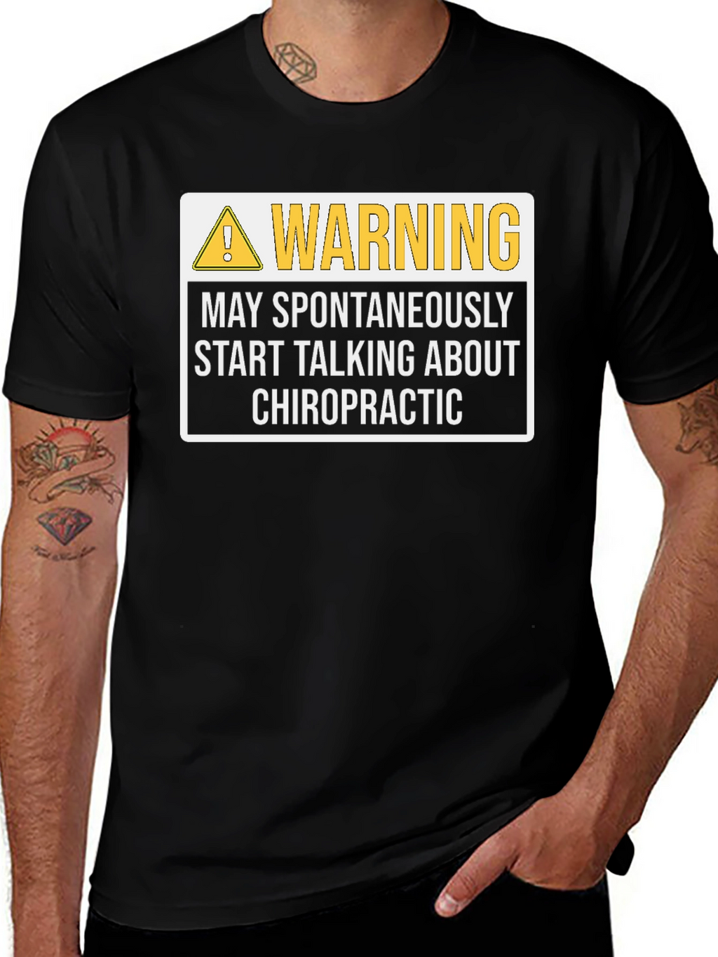 Chiropractic Warning T-Shirt Funny Chiropractor Gift