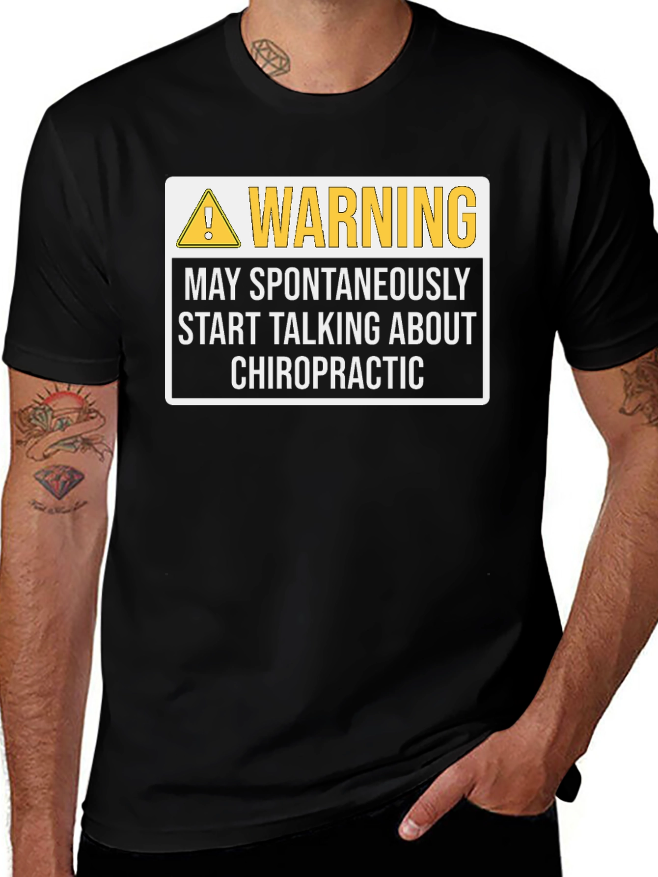 Chiropractic Warning T-Shirt Funny Chiropractor Gift