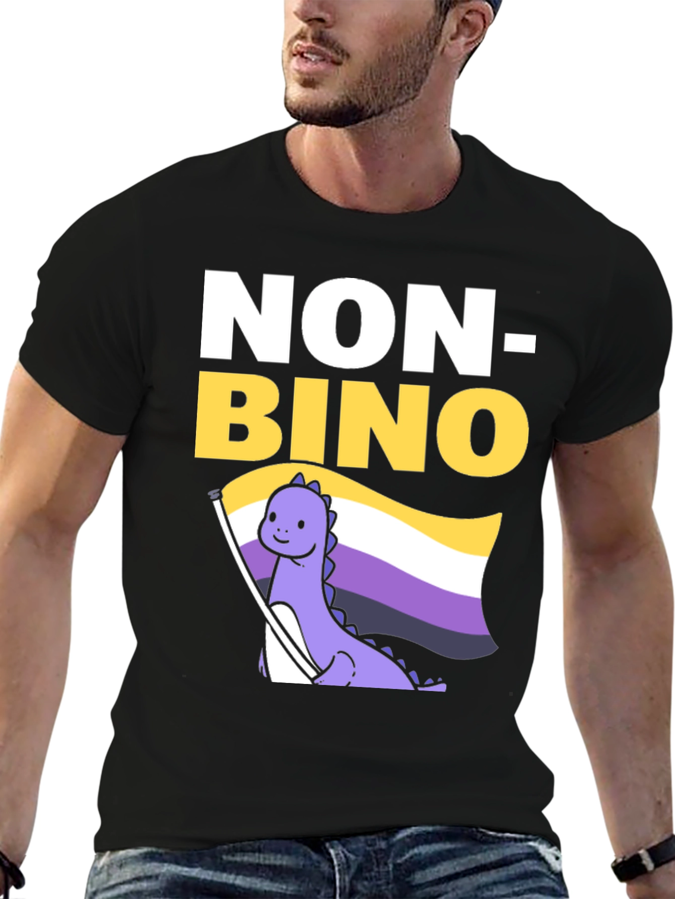 Non-Binary Pride Dinosaur T-Shirt