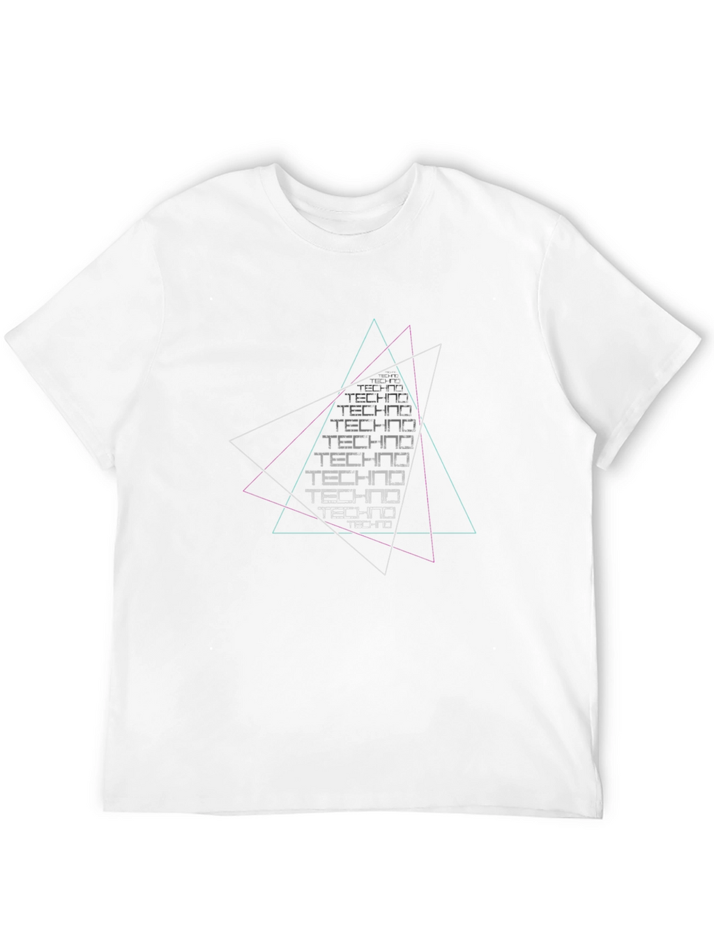 Techno Graphic Black T-Shirt - Modern Design