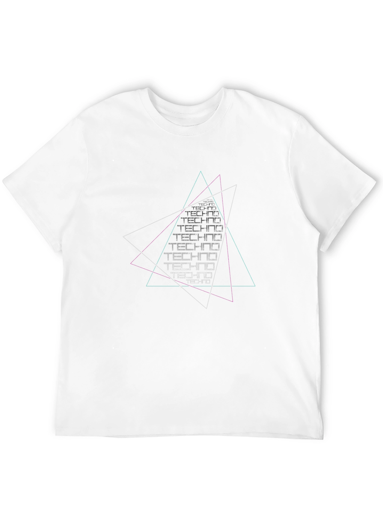 Techno Graphic Black T-Shirt - Modern Design