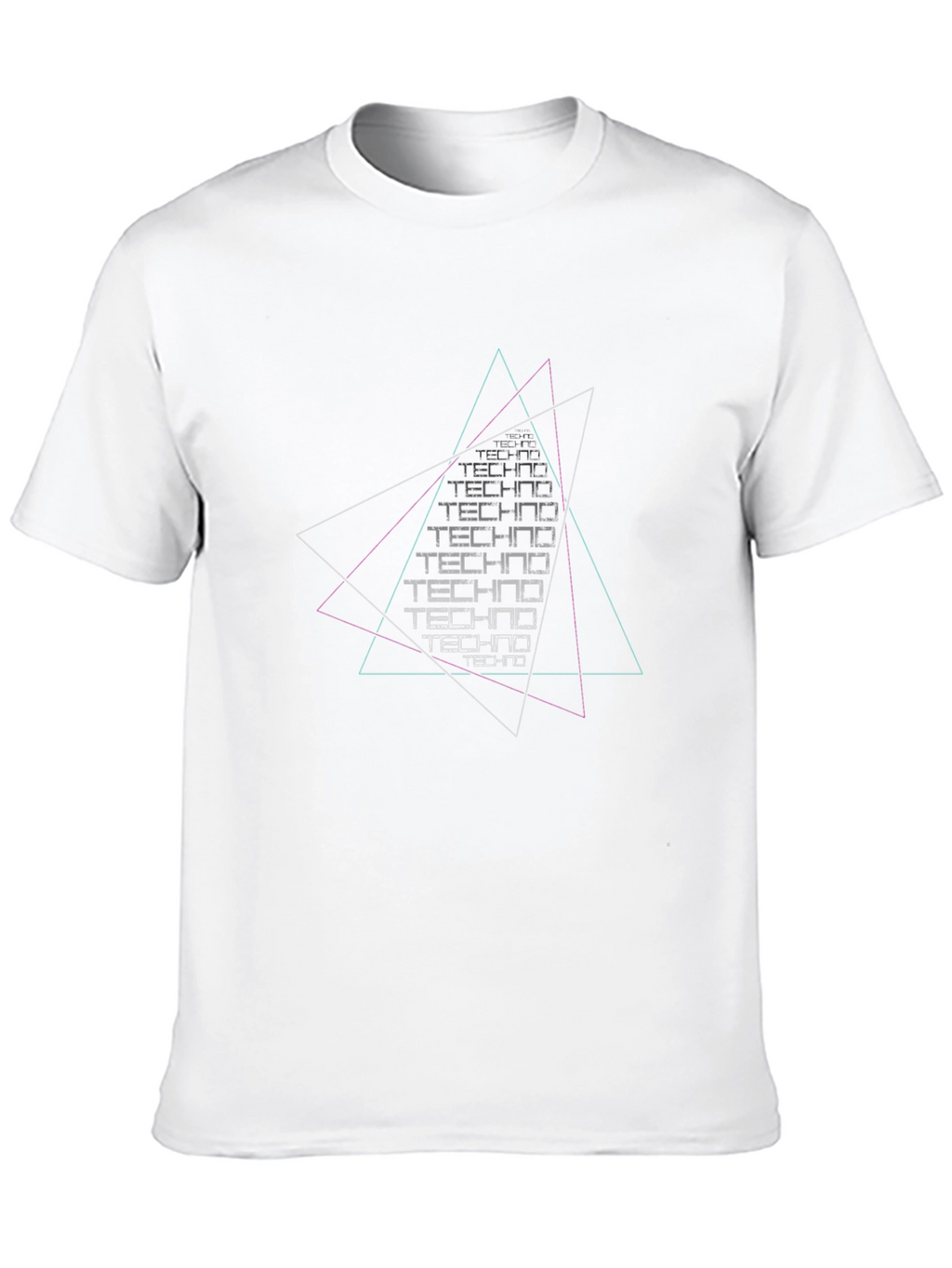 Techno Graphic Black T-Shirt - Modern Design