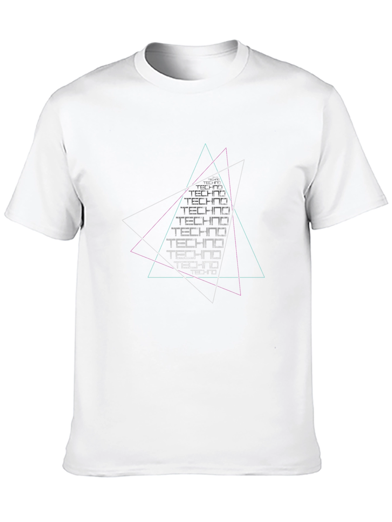 Techno Graphic Black T-Shirt - Modern Design