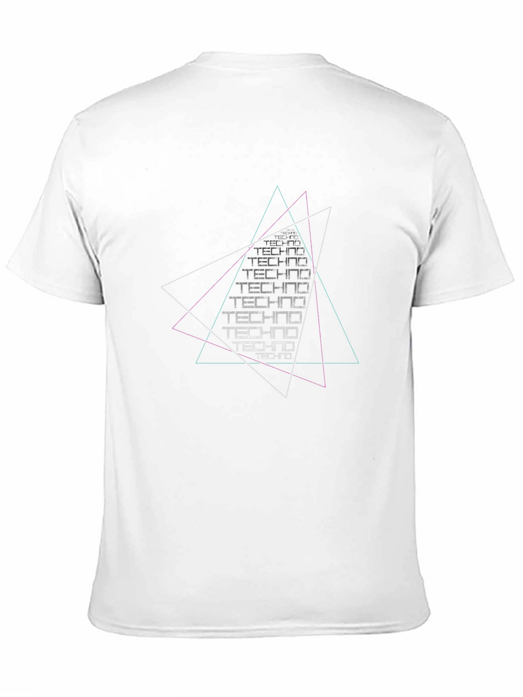 Techno Graphic Black T-Shirt - Modern Design