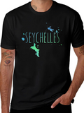 Seychelles Graphic Print Mens T-Shirt