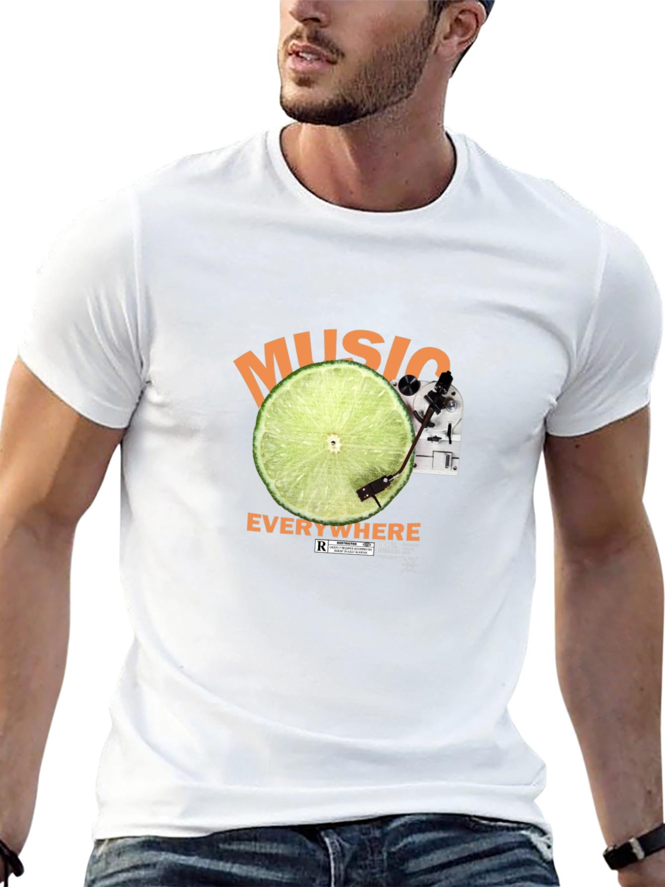 Music Everywhere Black T-Shirt
