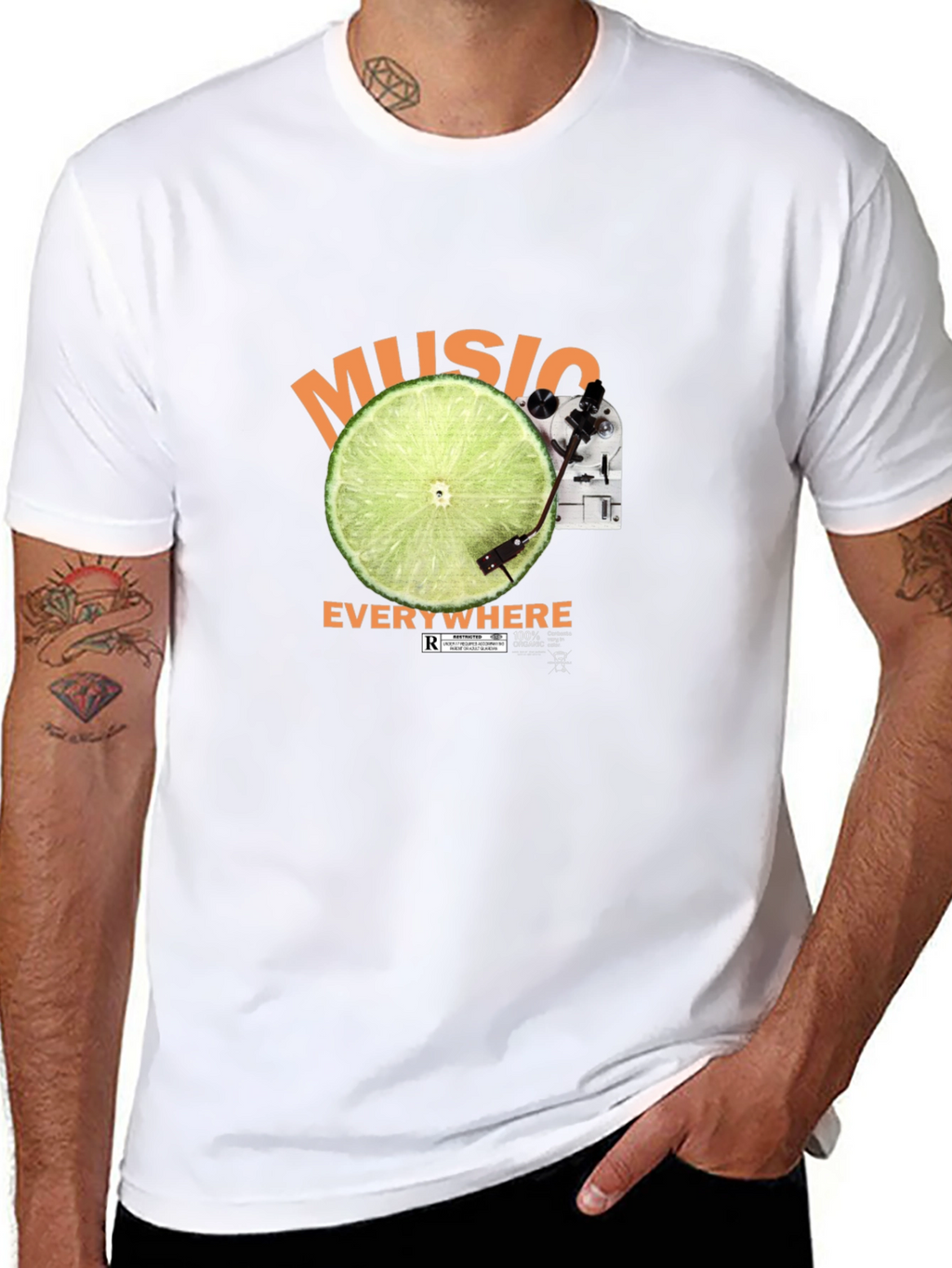 Music Everywhere Black T-Shirt