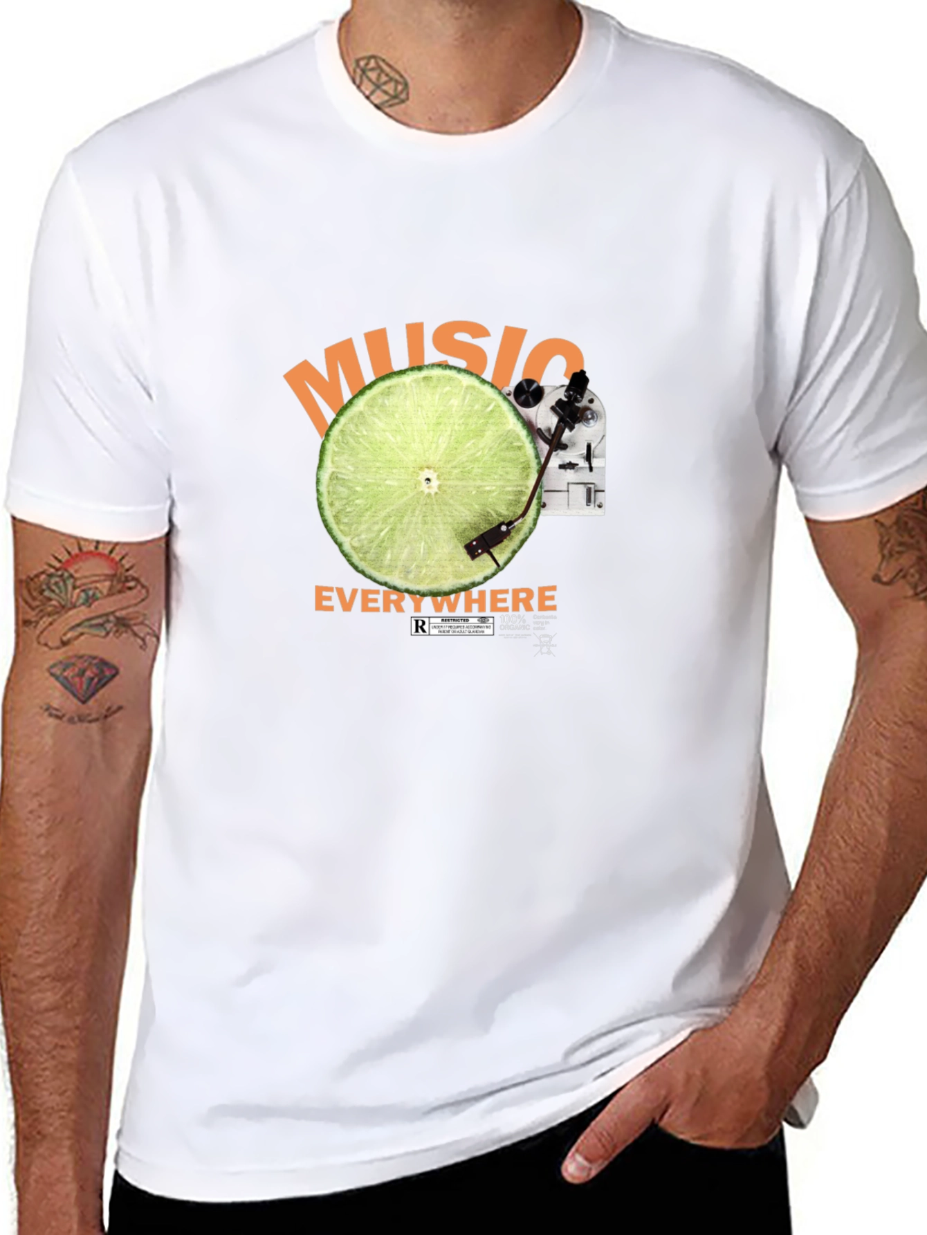 Music Everywhere Black T-Shirt