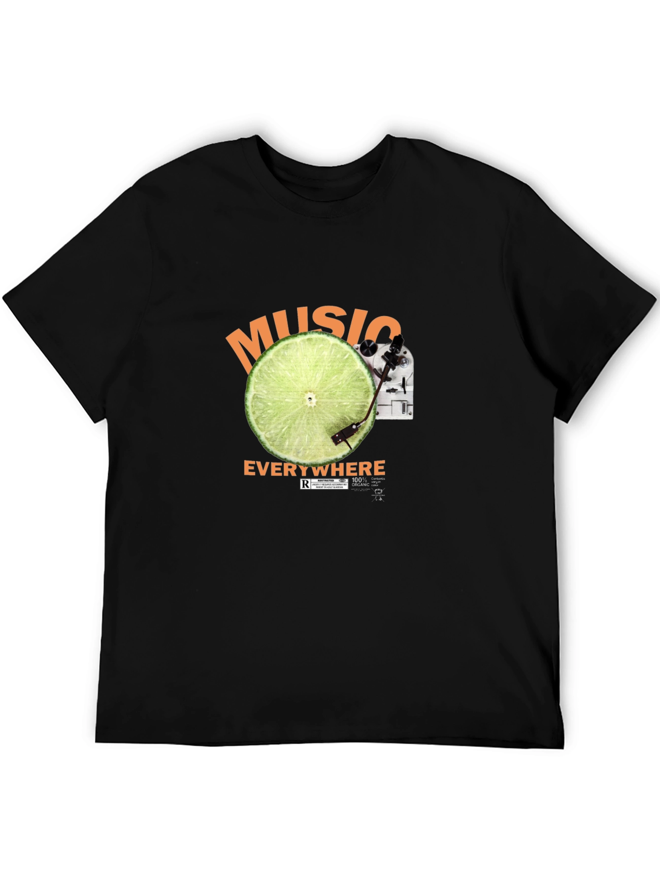 Music Everywhere Black T-Shirt