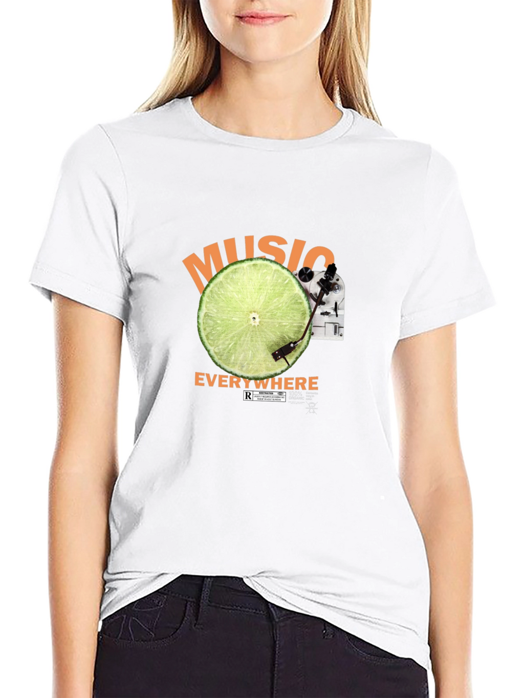 Music Everywhere Black T-Shirt