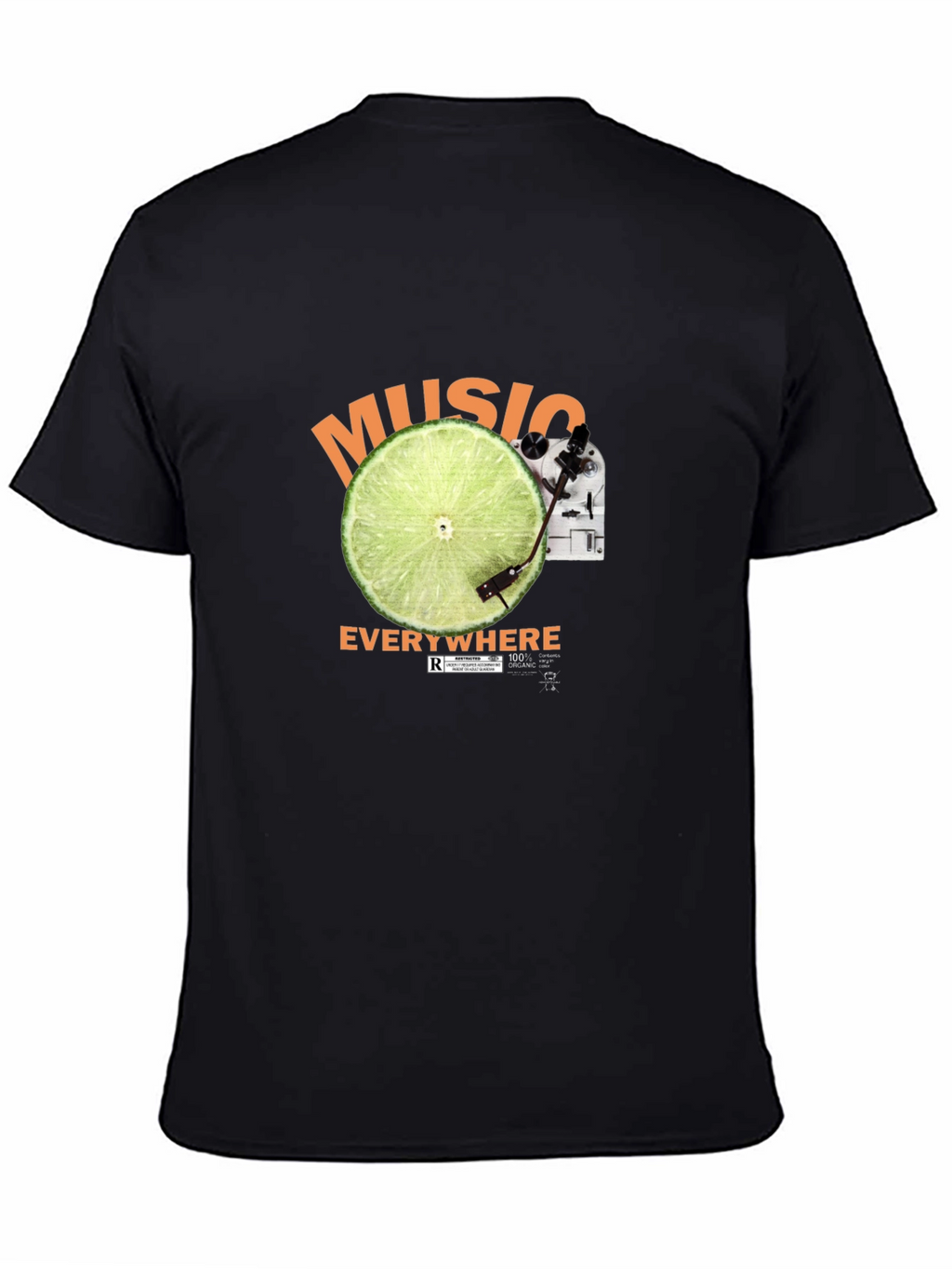 Music Everywhere Black T-Shirt