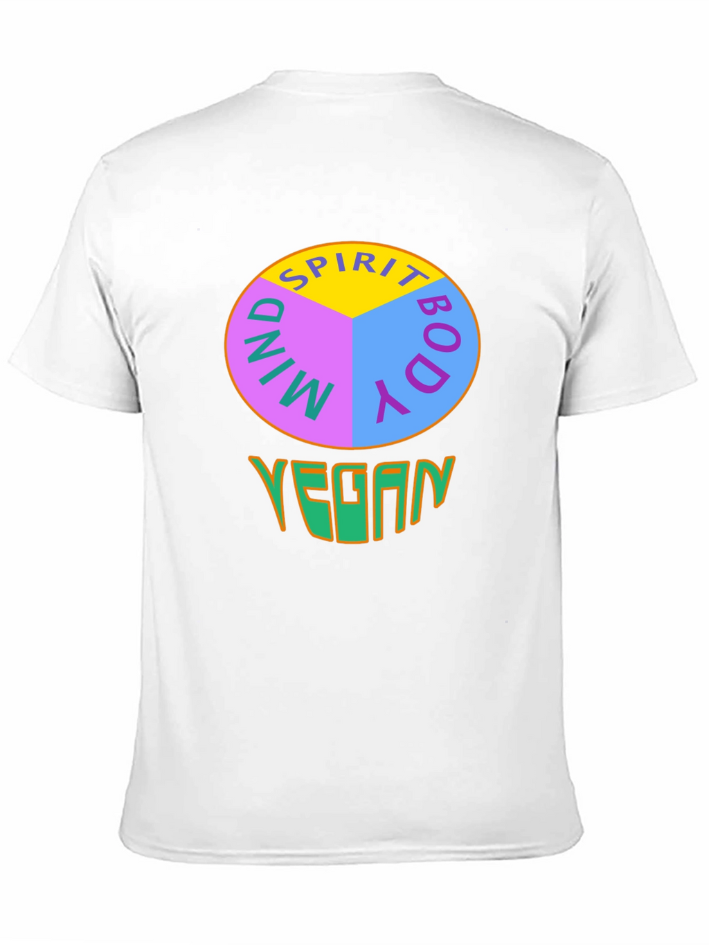 Vegan Mind Body Spirit Graphic T-Shirt