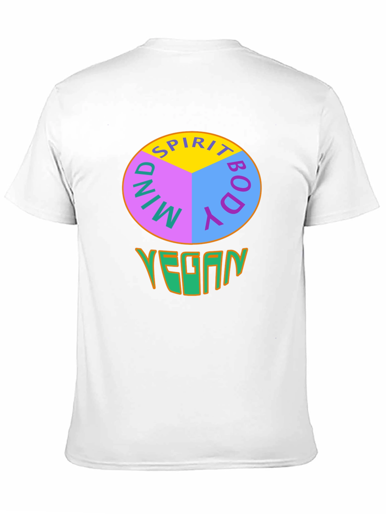 Vegan Mind Body Spirit Graphic T-Shirt