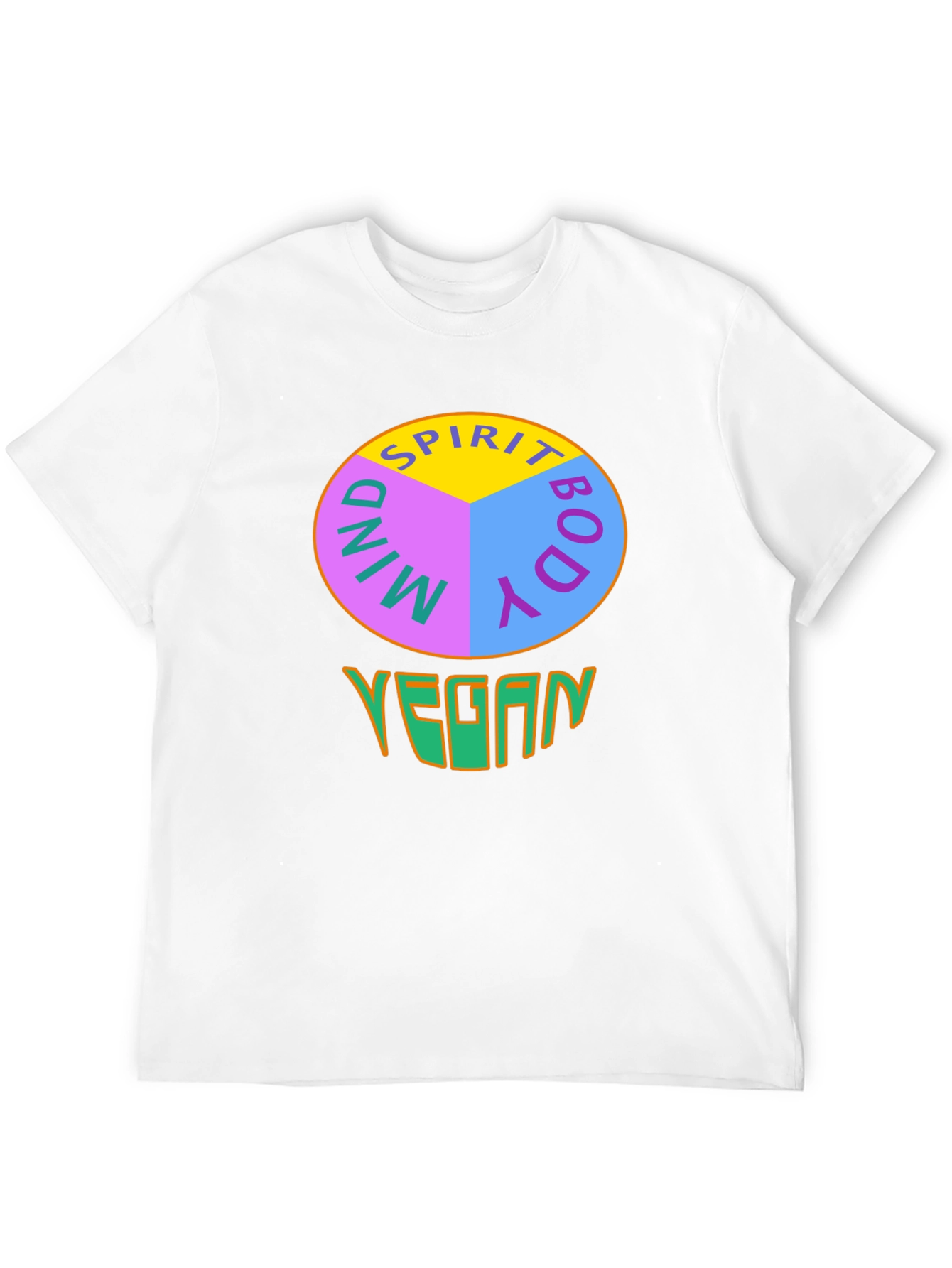 Vegan Mind Body Spirit Graphic T-Shirt
