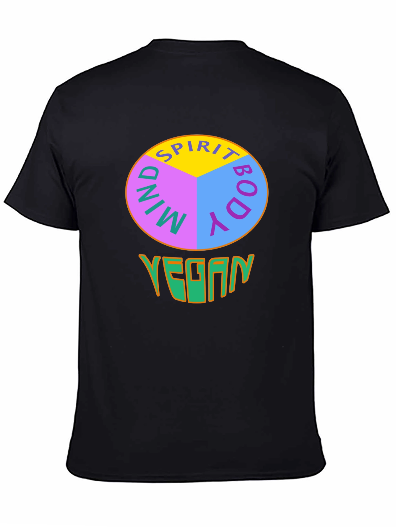 Vegan Mind Body Spirit Graphic T-Shirt