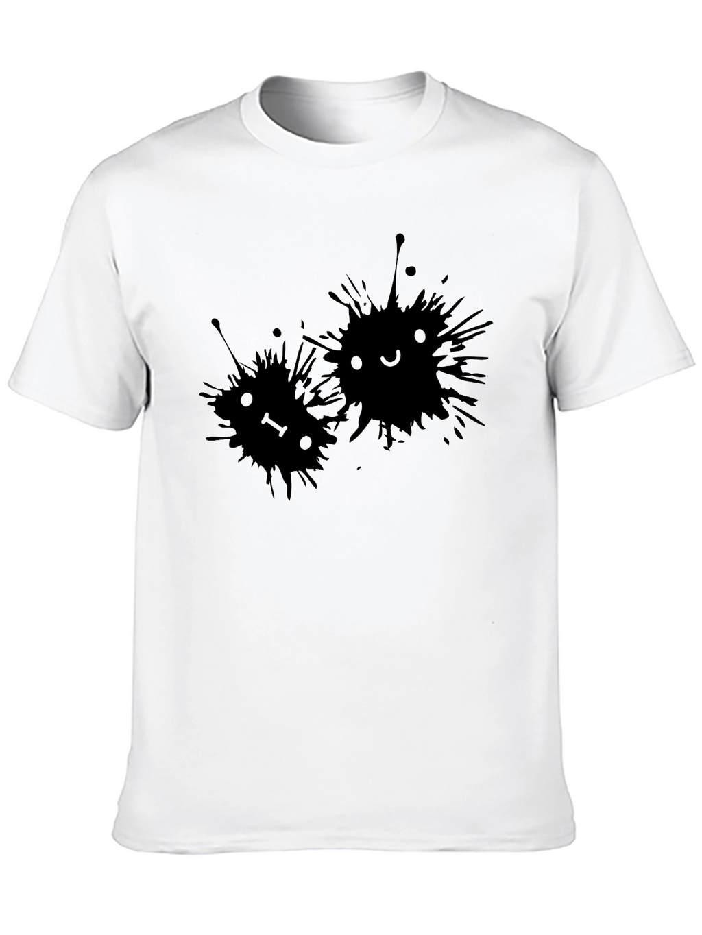Cute Ink Splatter Face Tee - Unisex